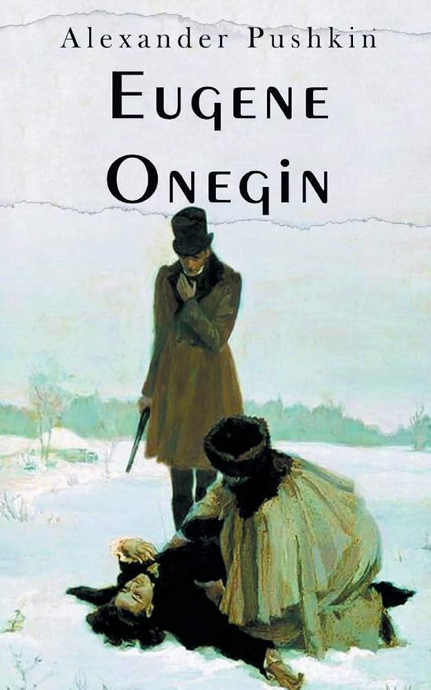 Eugene Onegin by Alexander Pushkin, book cover.
