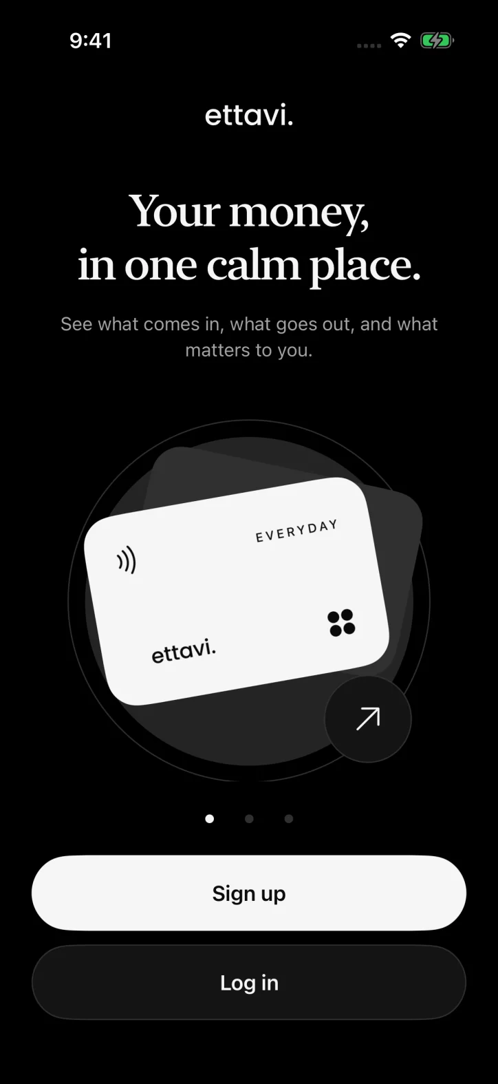 ettavi. — Introduction to the Ettavi finance app.