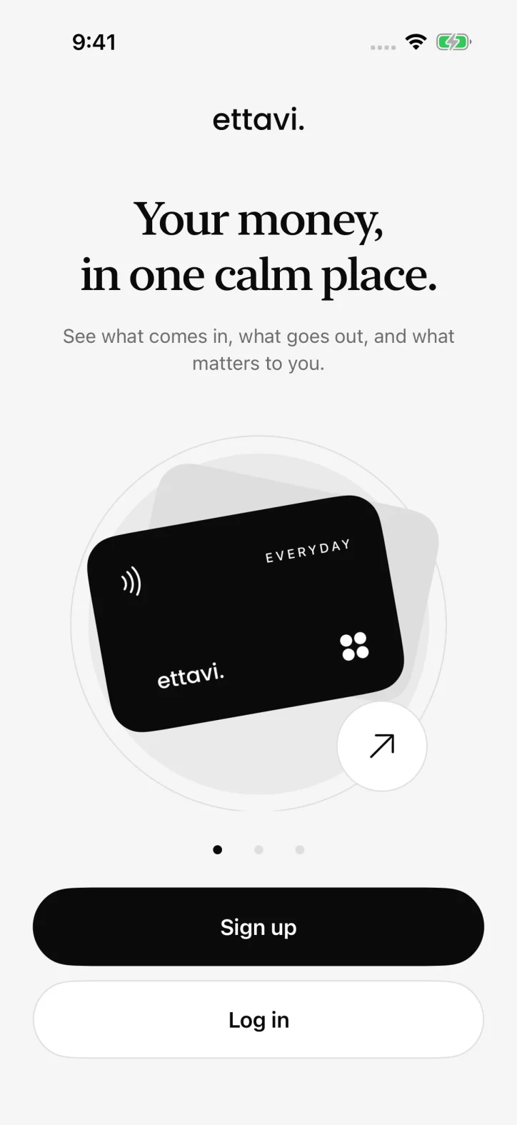ettavi. — Introduction to the Ettavi finance app.